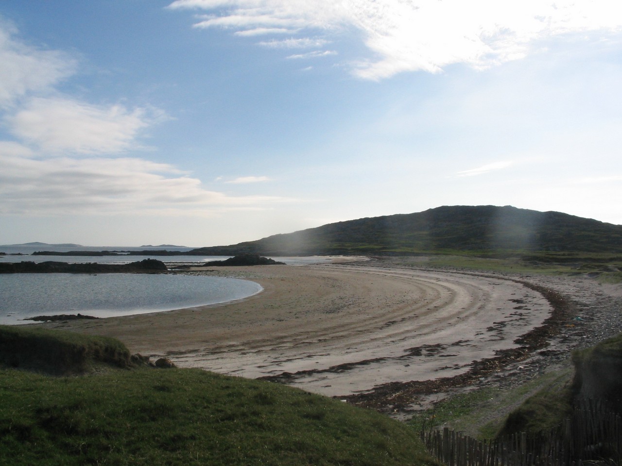 The sheltered beach at Knock.